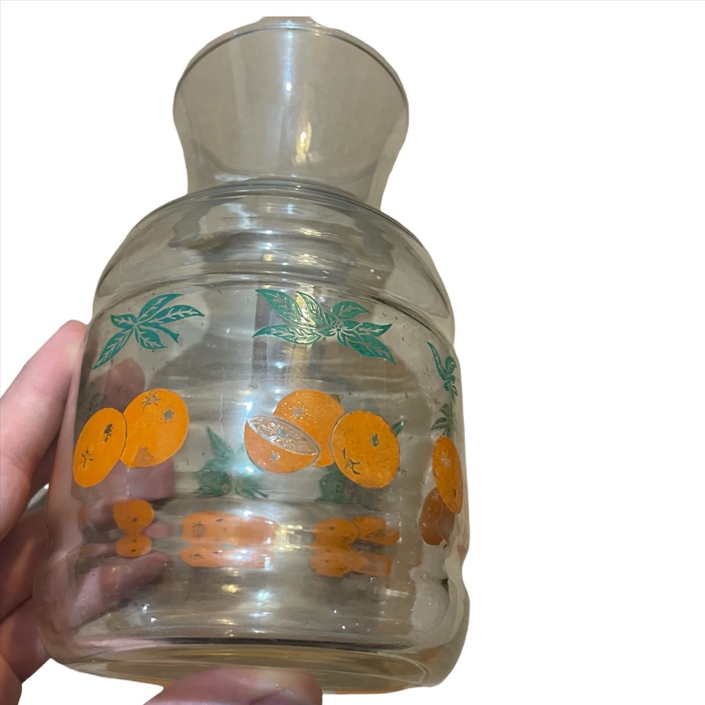vintage orange juice pitcher